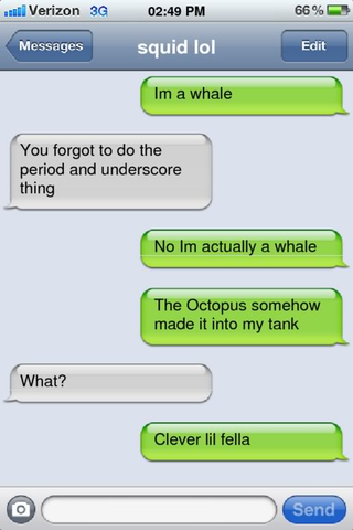 Illustration for article titled Texts From Cephalopods Is Everything You Imagine It Is